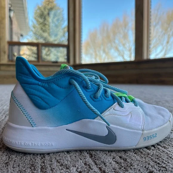 Nike | Shoes | Nike Pg3 Lure Mid Tops Nonslip Lightweight Blue 